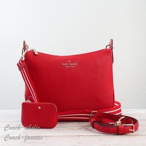 NWT Kate Spade New York Rosie Pebbled Leather Crossbody in Candied Cherry